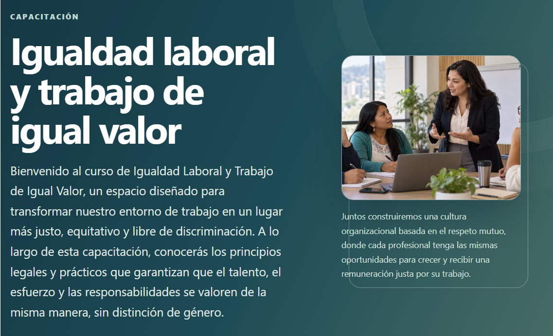 Igualdad Laboral y Trabajo de Igual Valor
